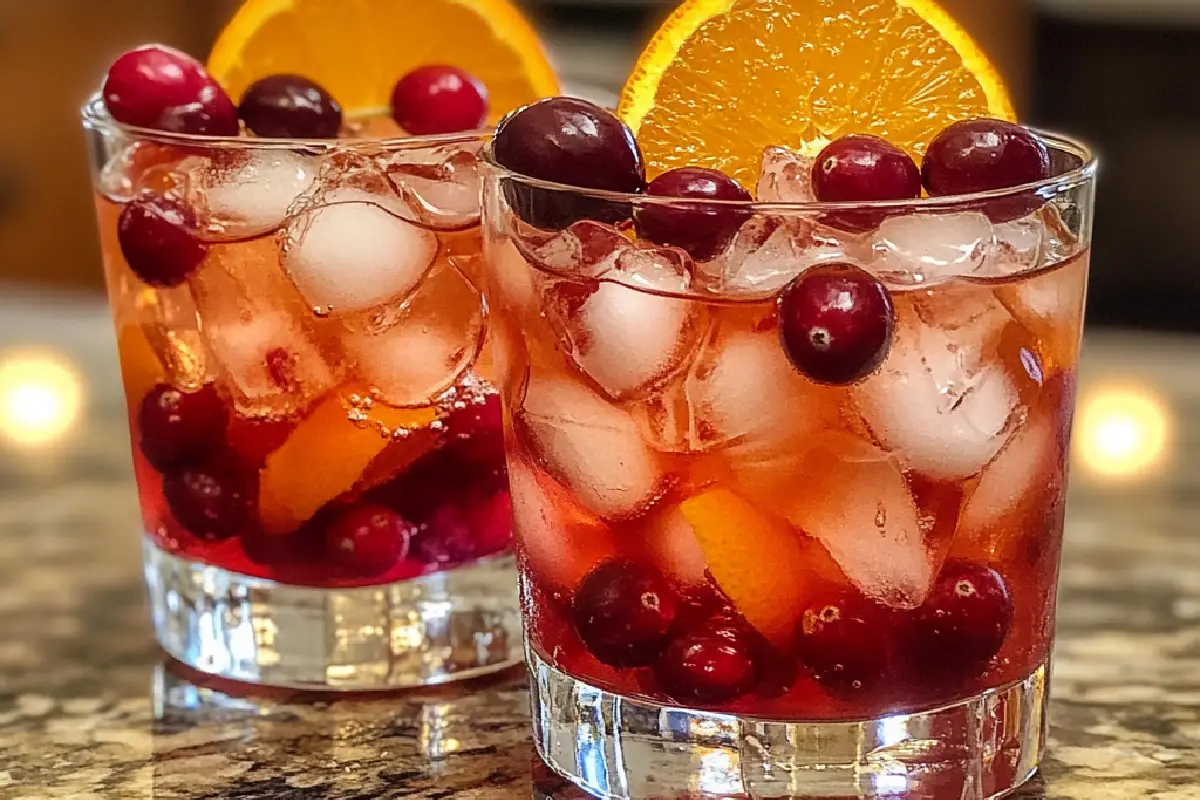 Cranberry Orange Tequila Spritz Refreshing Festive Cocktail