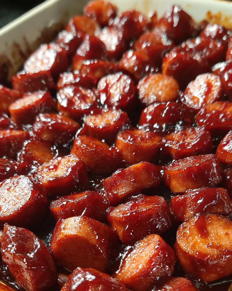 BBQ Sausage Bites Easy