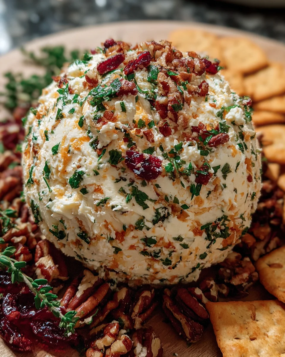 Easy cheese ball party snack