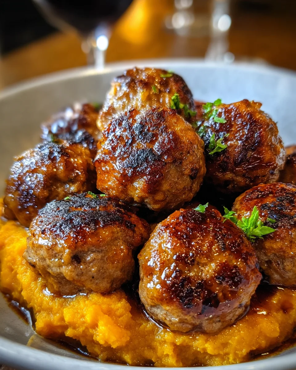 Pork Meatballs Sweet Potato