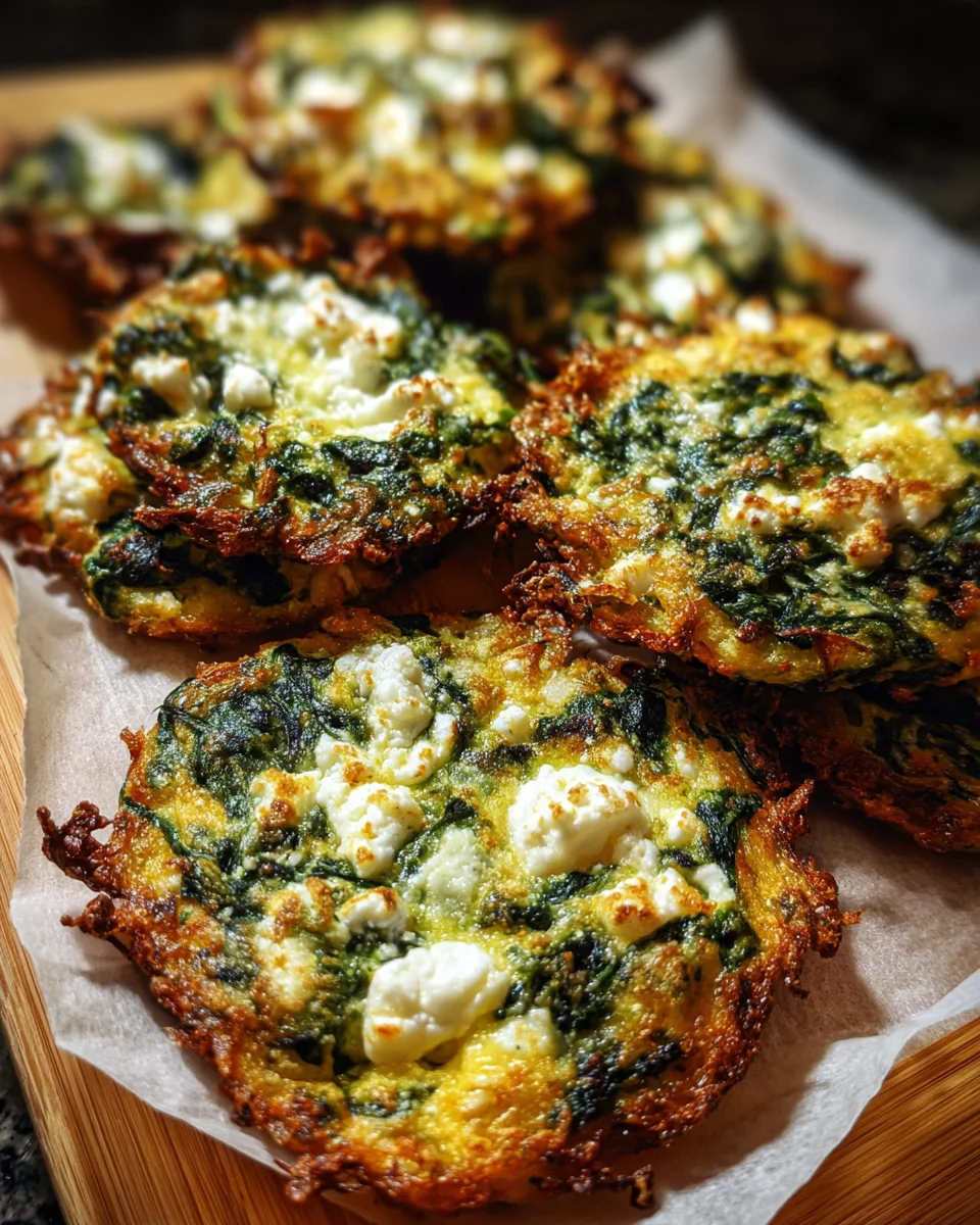 Mediterranean Spinach Feta Crisps