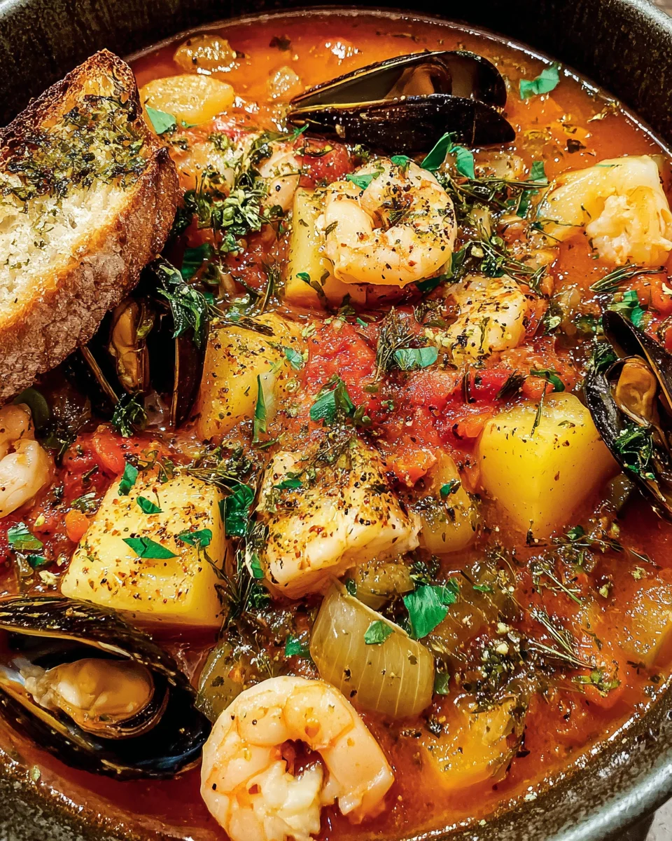 Bouillabaisse French Seafood Stew