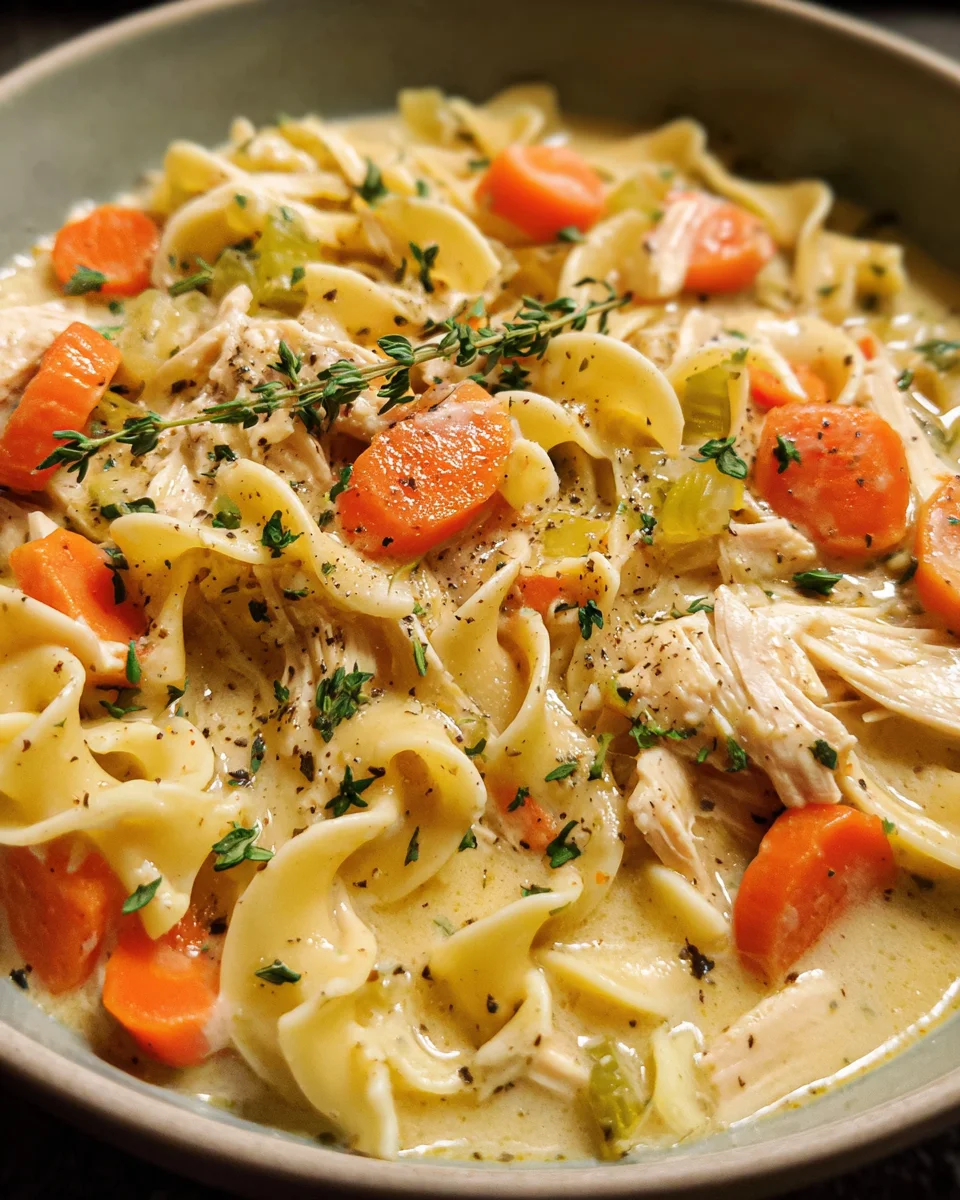 Creamy Chicken Noodle Soup