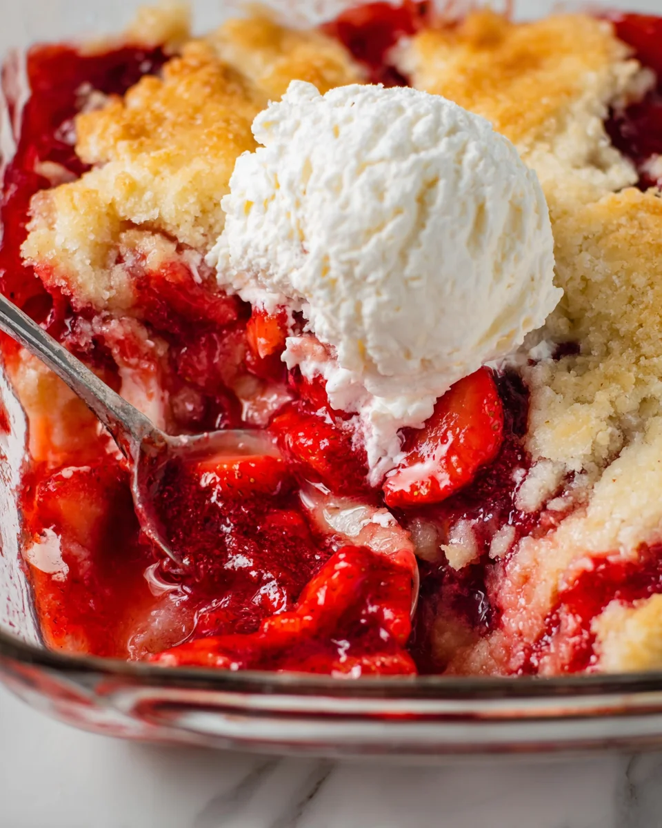Strawberry Dump Cake