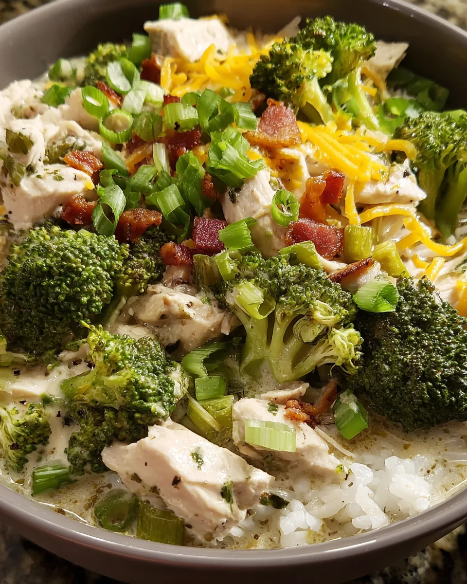 Slow-Cooker Loaded Broccoli Chicken