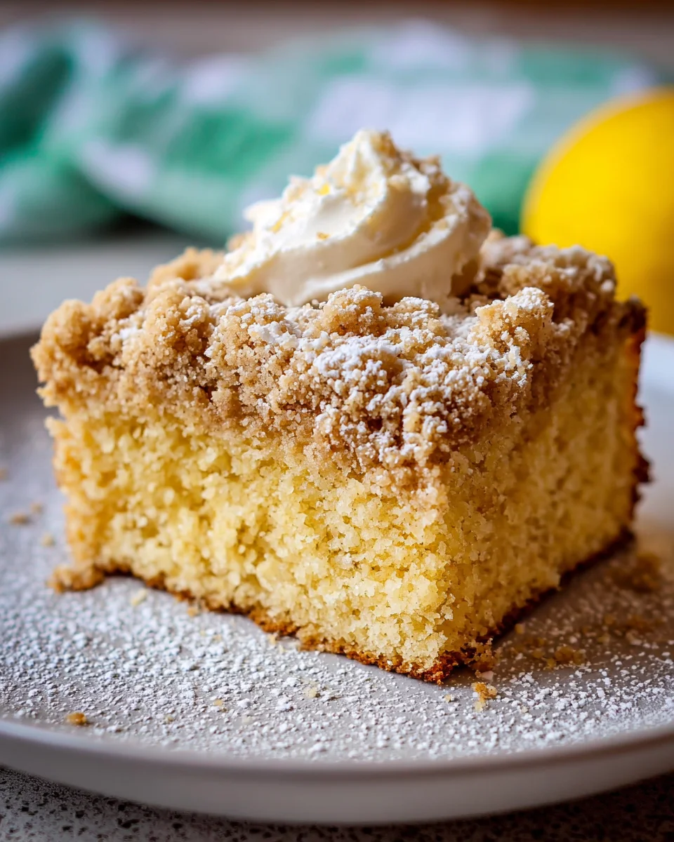 Lemon Crumb Coffee Cake