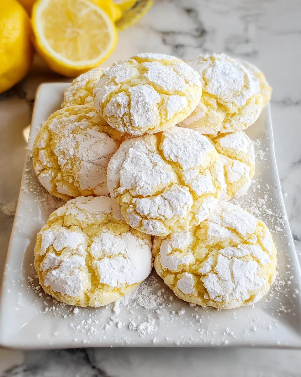 Lemon Crinkle Cookies