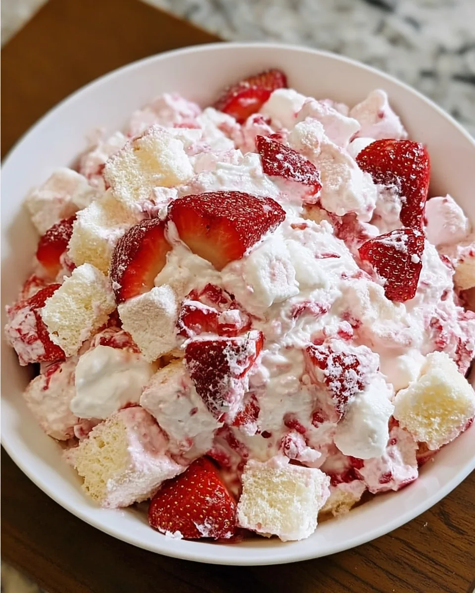 Strawberry Shortcake Fluff Salad