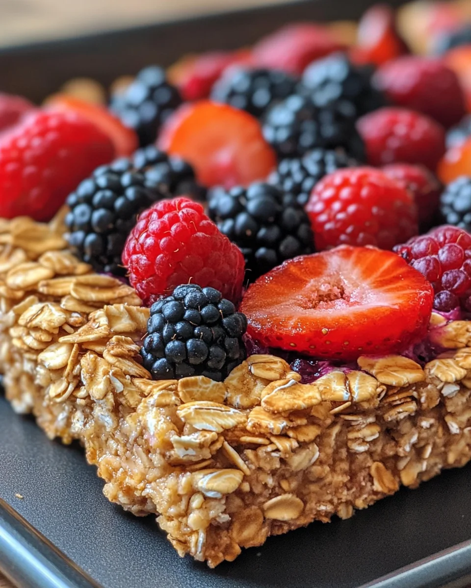Oat and Fruit Breakfast Bake: Healthy Morning Recipes