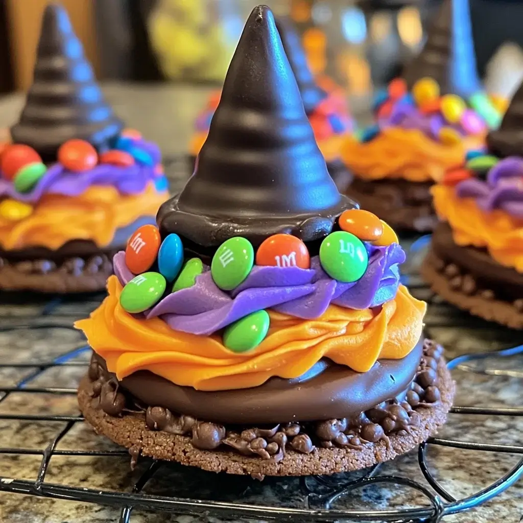No-Bake Witch Hat Cookies: Easy Halloween Treats