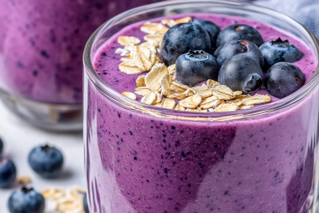 Blueberry Oatmeal Smoothie: Nutritious Morning Boost