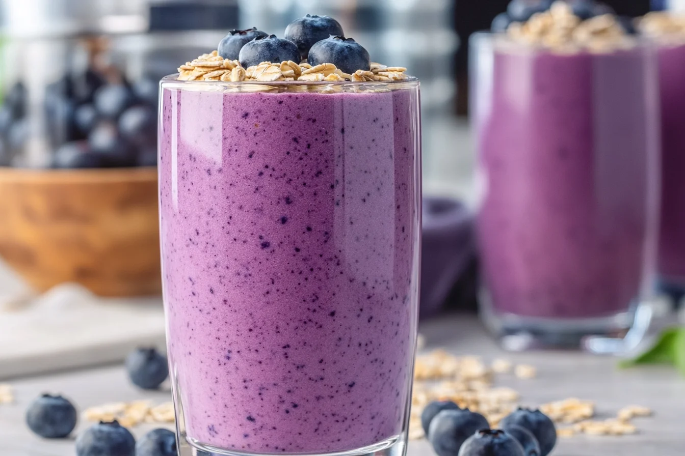 Blueberry Oatmeal Smoothie: Nutritious Morning Boost