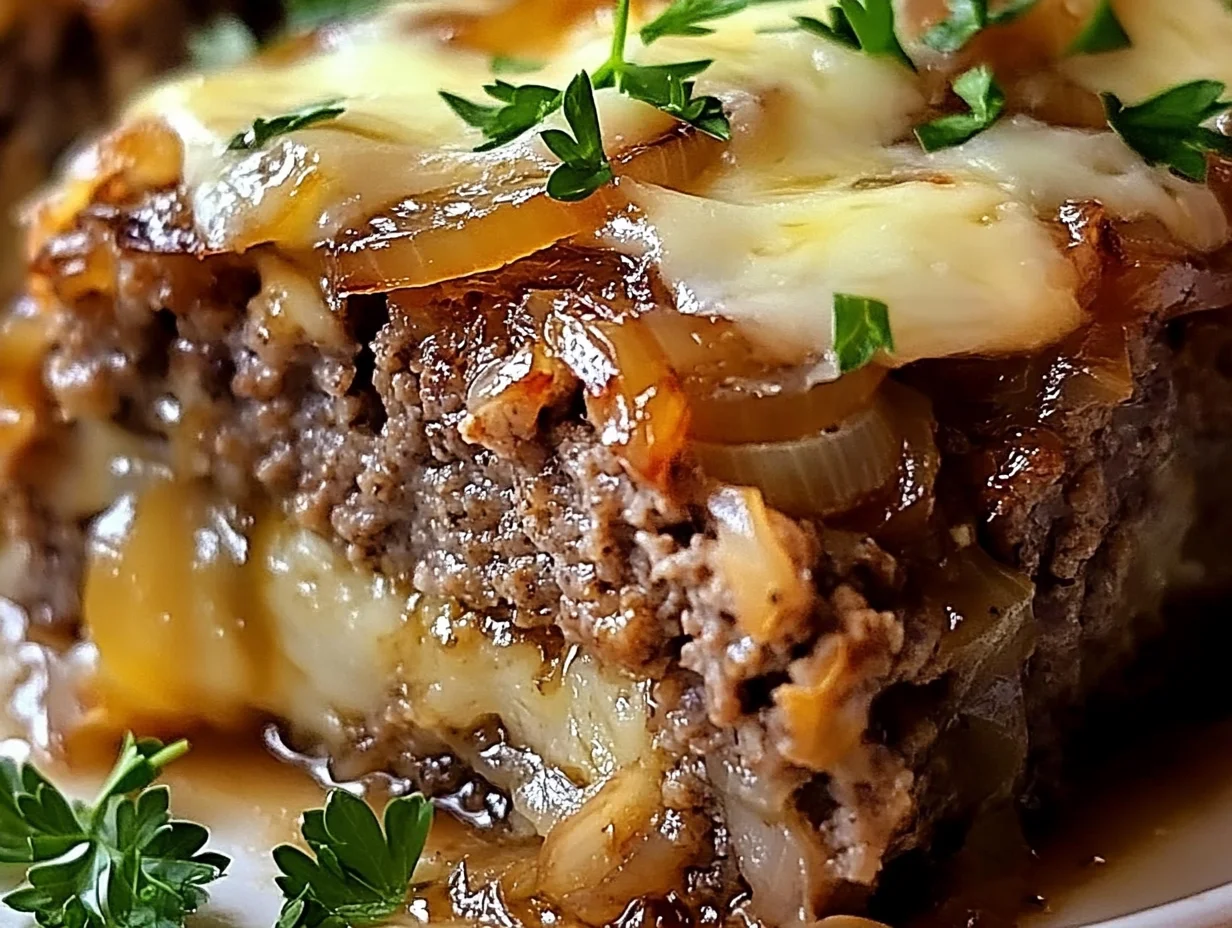French Onion Meatloaf Recipe – Easy, Cheesy & Full of Flavor