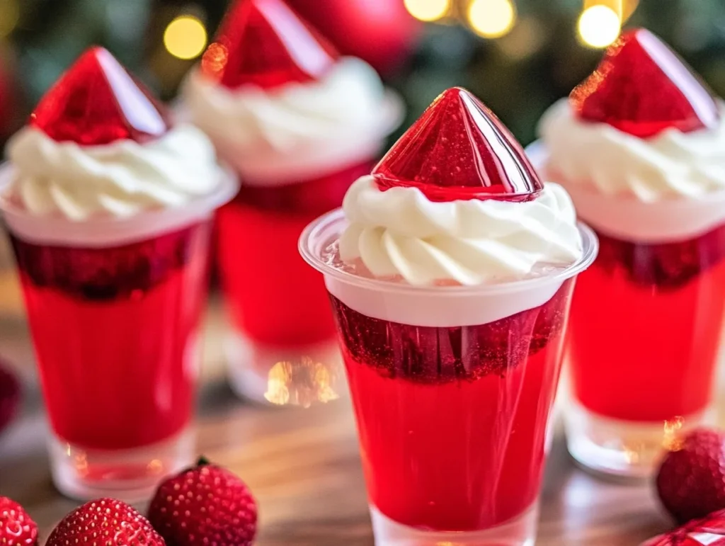 Santa Hat Jello Shots Recipe