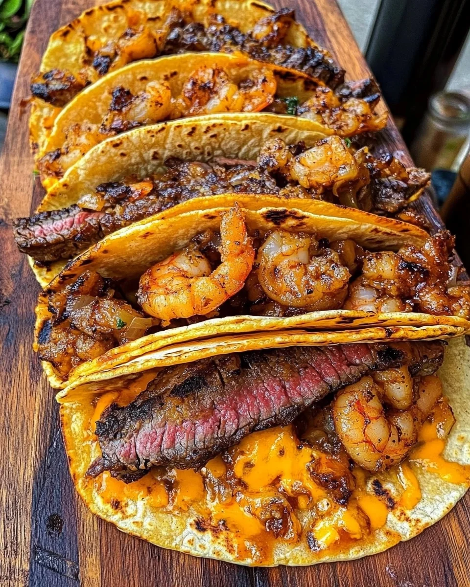 surf and turf tacos