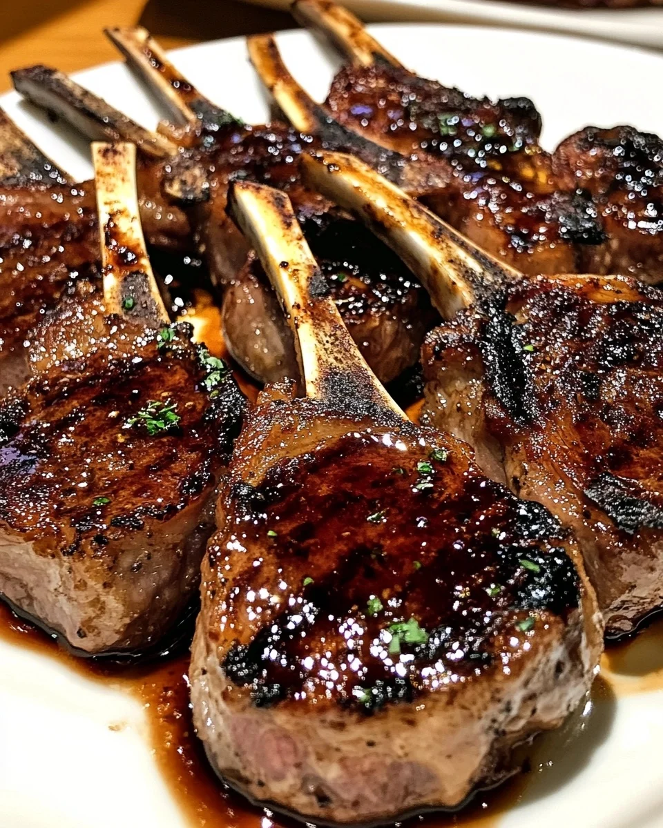 Honey Garlic Glazed Lamb Chops
