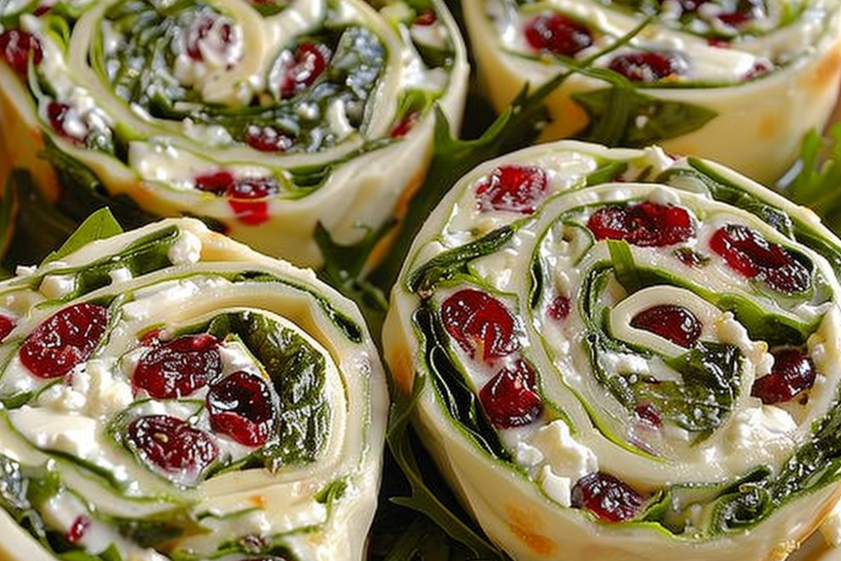 Cranberry Feta Pinwheels