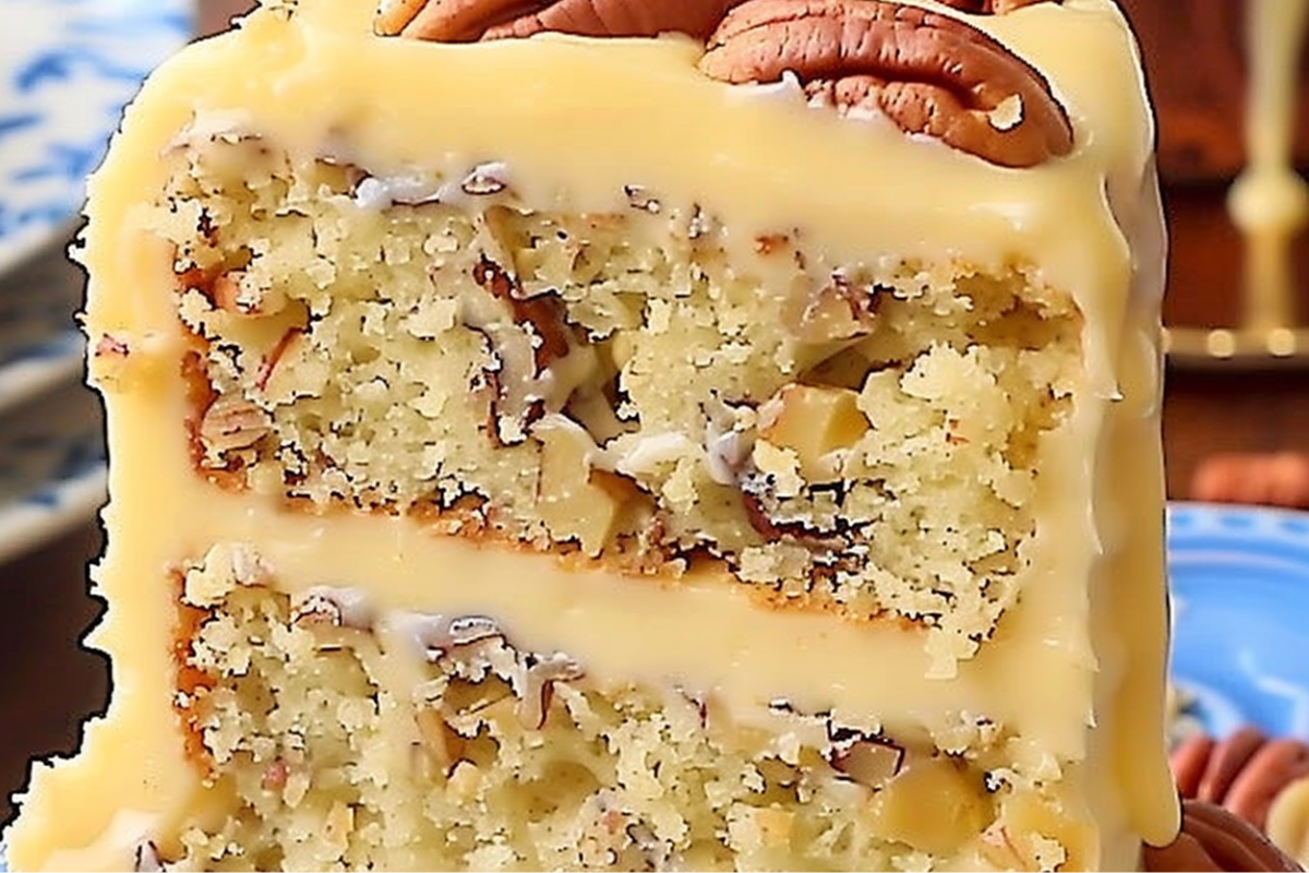 Butter Pecan Cake Recipe – Moist, Buttery & Loaded with Pecans