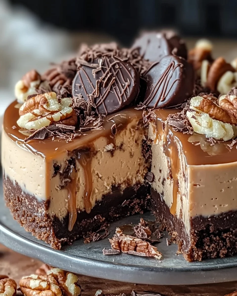 No-Bake German Chocolate Cheesecake Recipe | Easy & Delicious