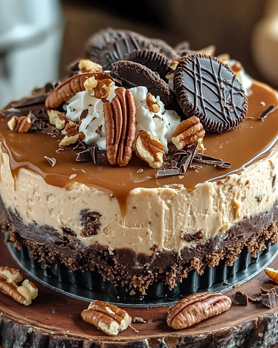 No-Bake German Chocolate Cheesecake Recipe | Easy & Delicious