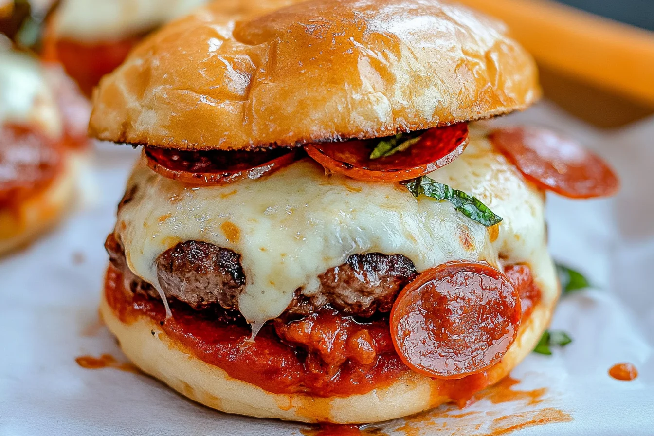 Pizza Burgers - Juicy, Cheesy & Delicious Burger-Pizza Fusion!