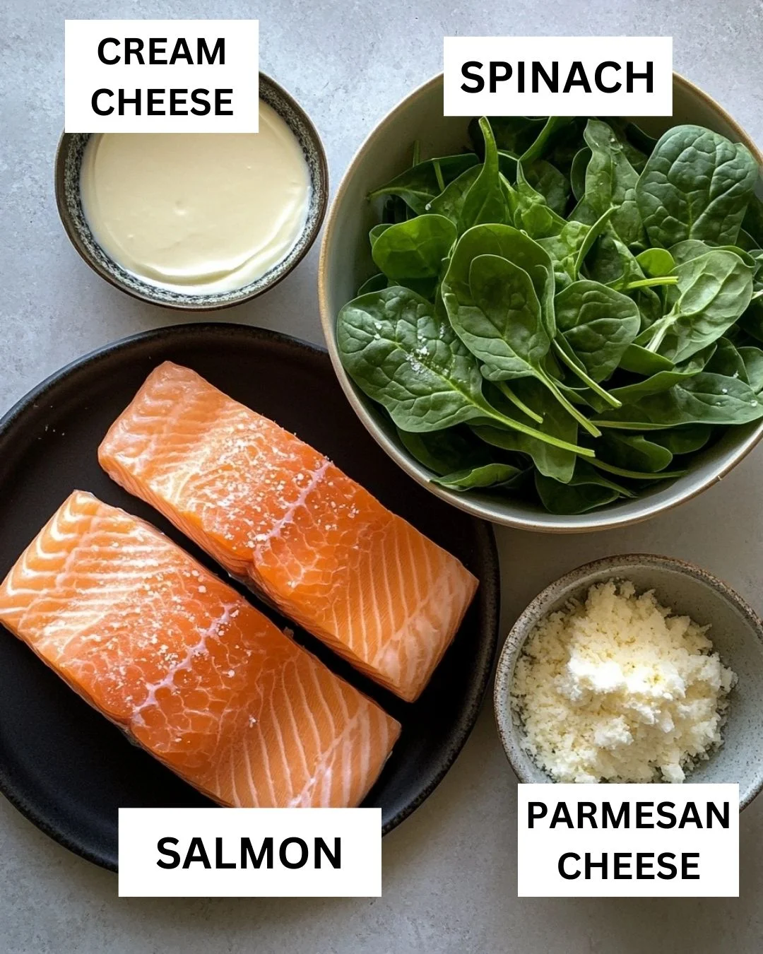 Blackened Salmon Stuffed with Spinach