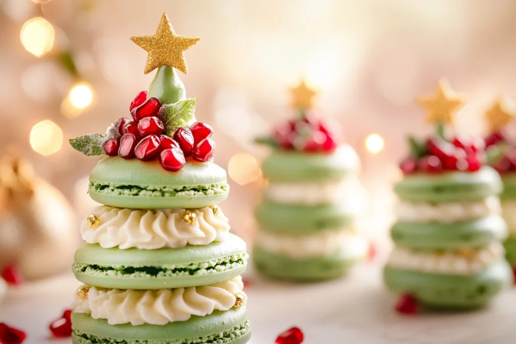 Festive Macaron Christmas Trees