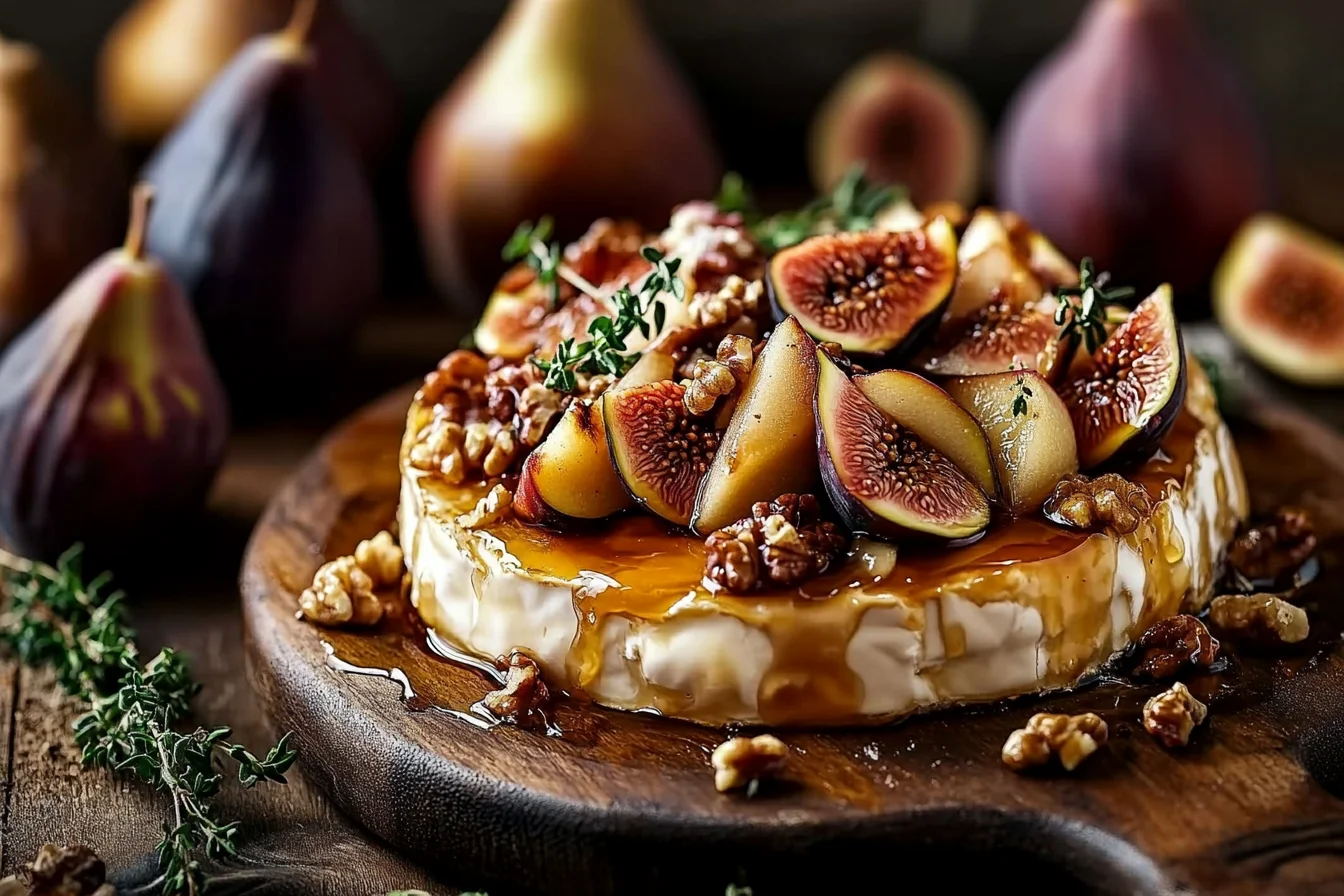 Warm Brie with Roasted Winter Fruits