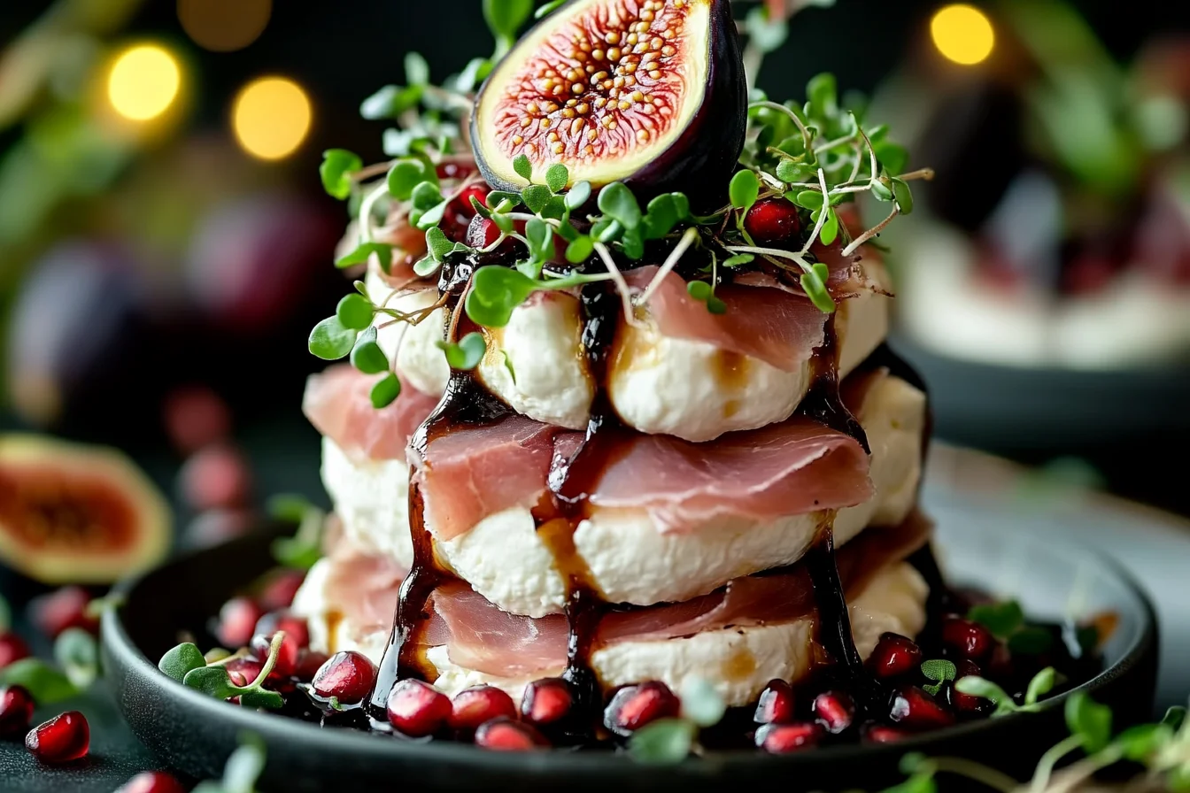 Fig & Prosciutto Ricotta Towers
