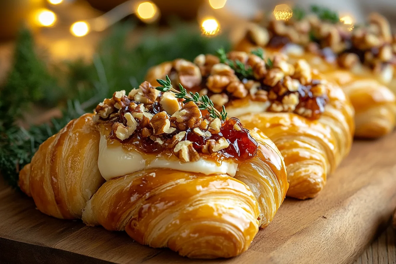 Brie & Walnut Twists with Fig Jam & Thyme