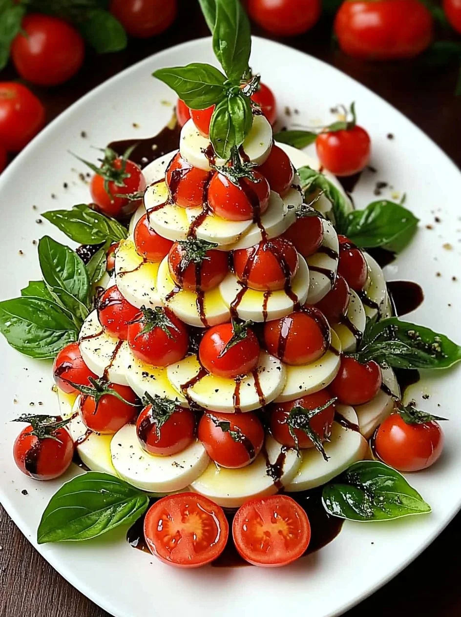 Caprese Christmas Tree: A Fresh, Festive Holiday