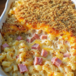 Cheddar and Ham Macaroni Bake