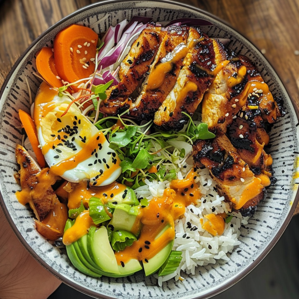 Spicy Maple Chicken with Coconut Rice