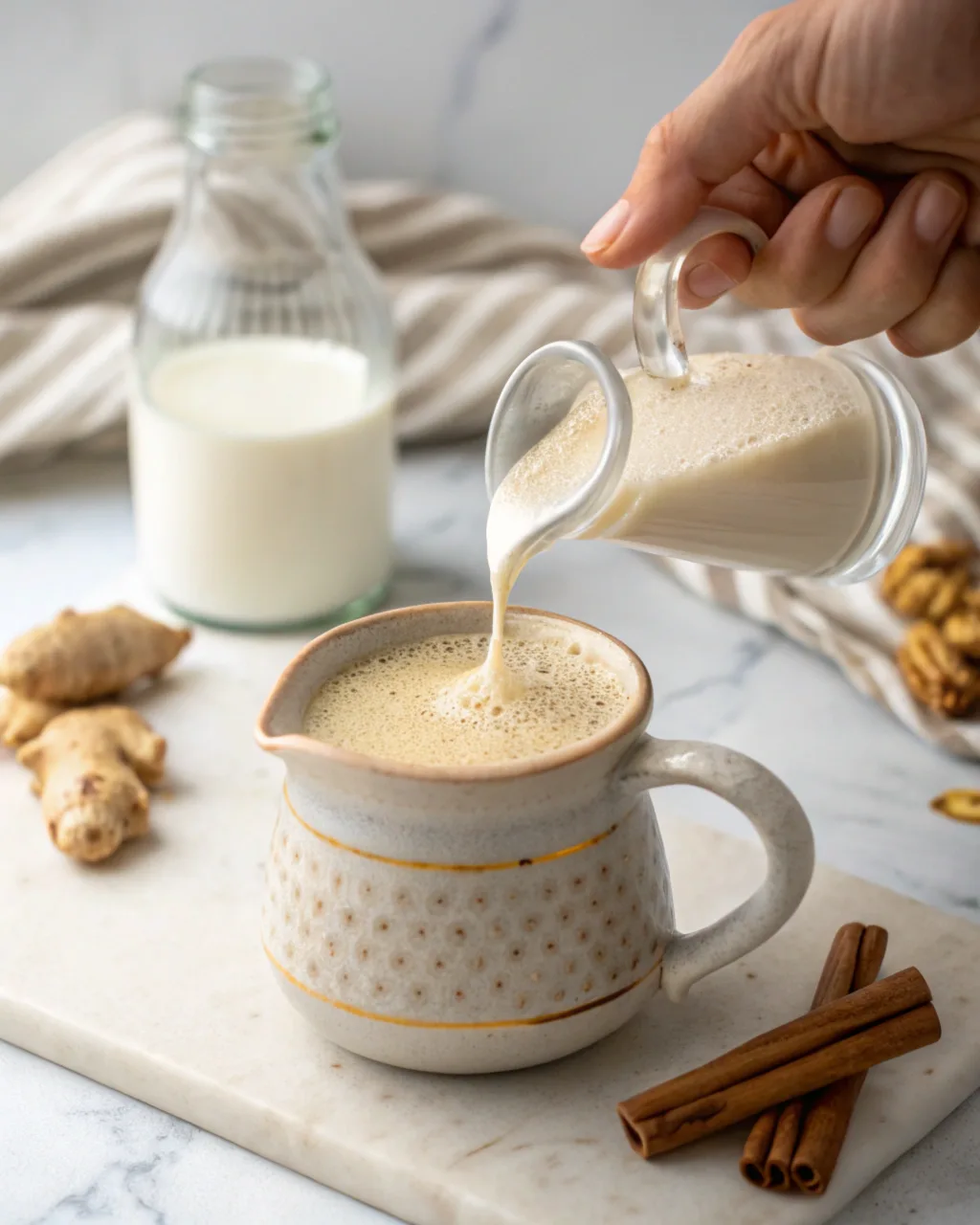 Milk Frothing Action