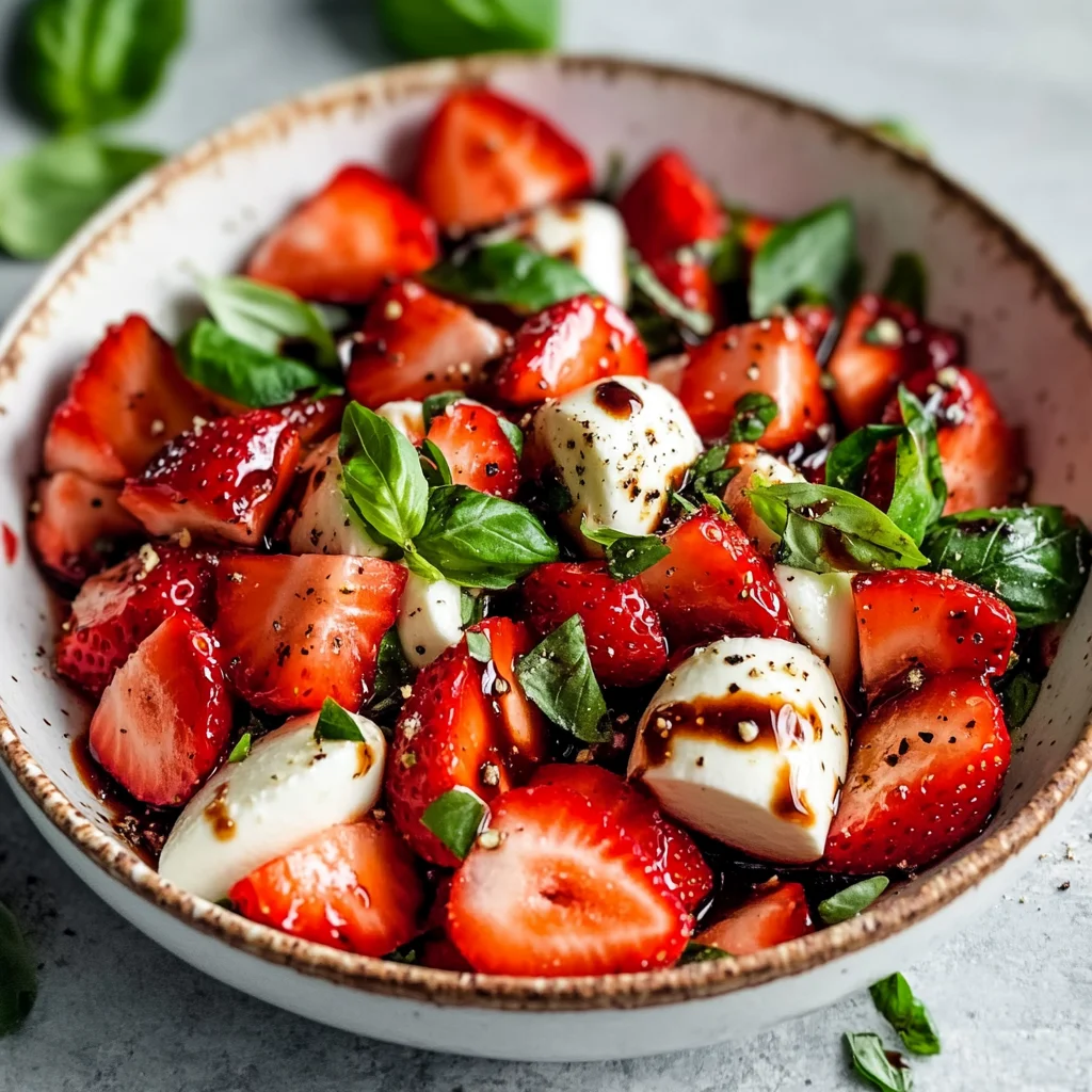 Balsamic Strawberry Caprese