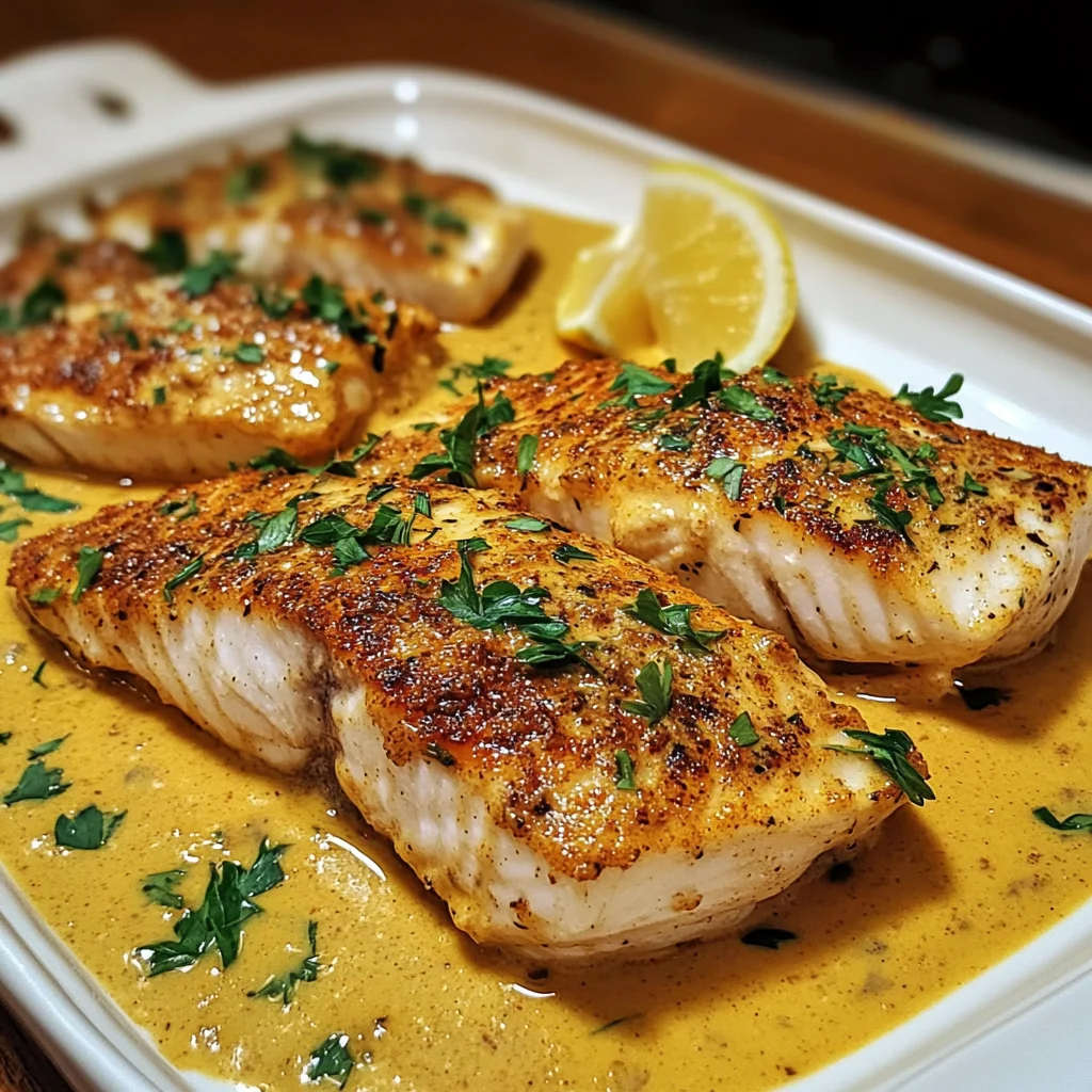 Red Snapper with Creamy Creole Sauce