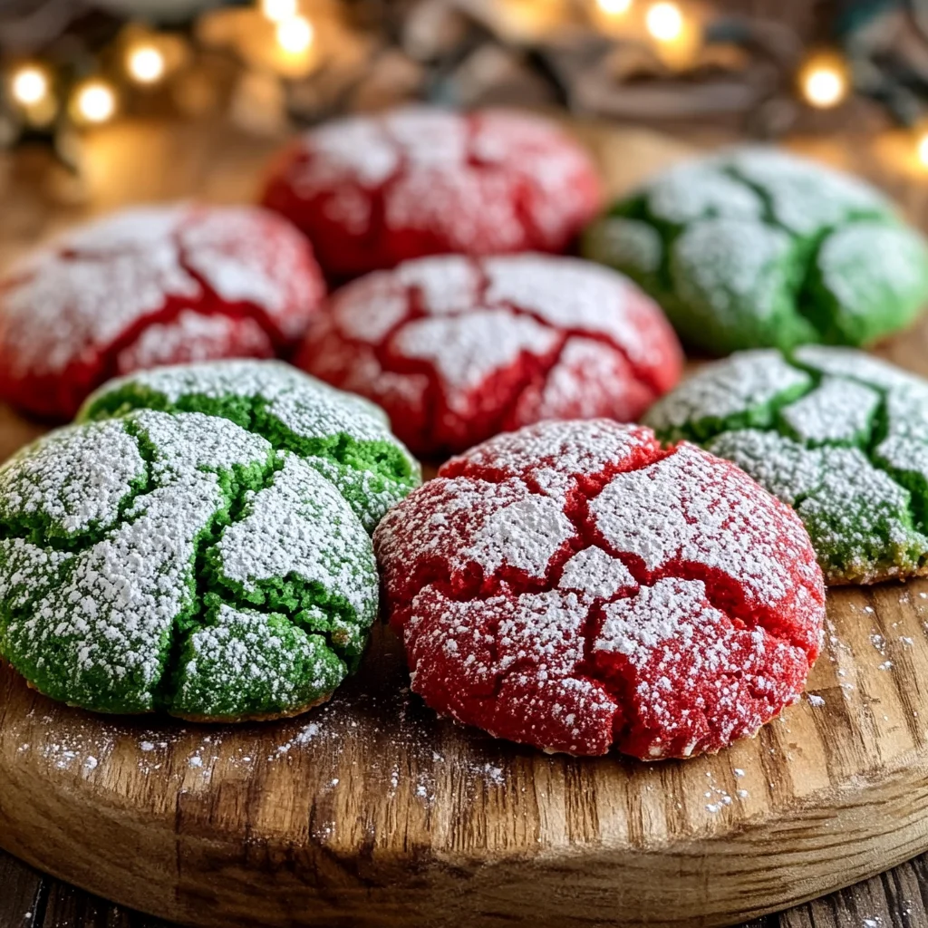 Cake Mix Crinkle Cookies: