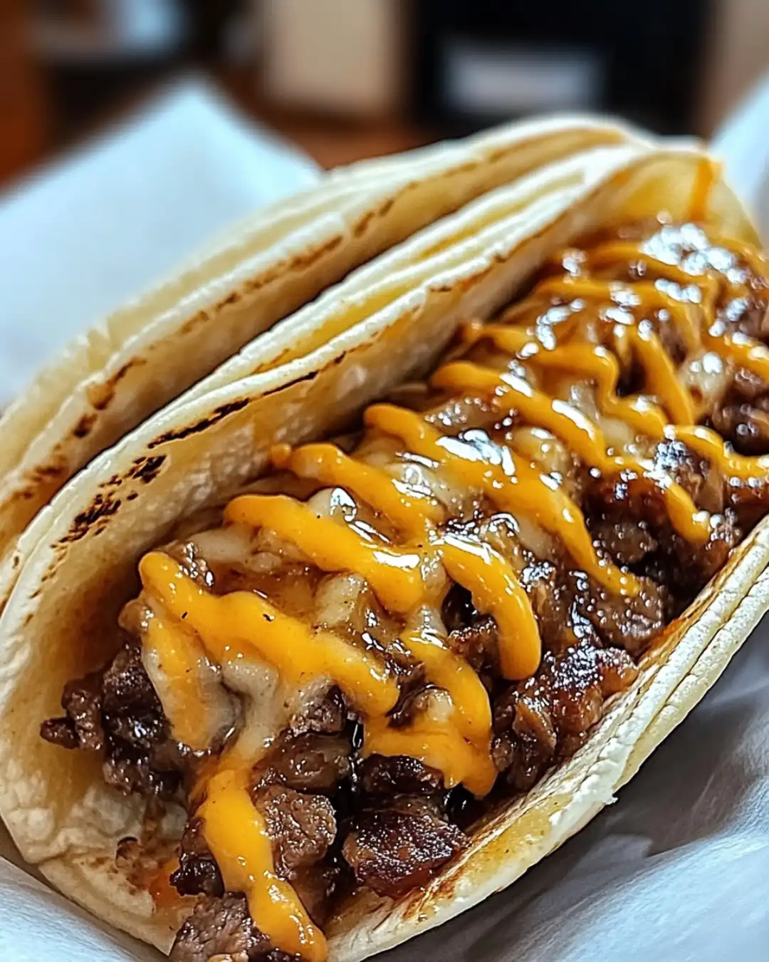 Garlic Butter Honey BBQ Beef Tacos