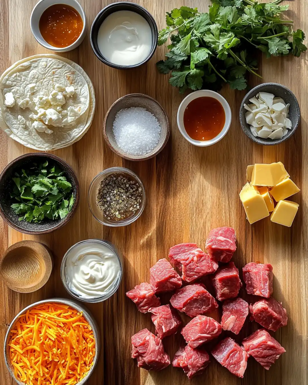 Garlic Butter Honey BBQ Beef Tacos