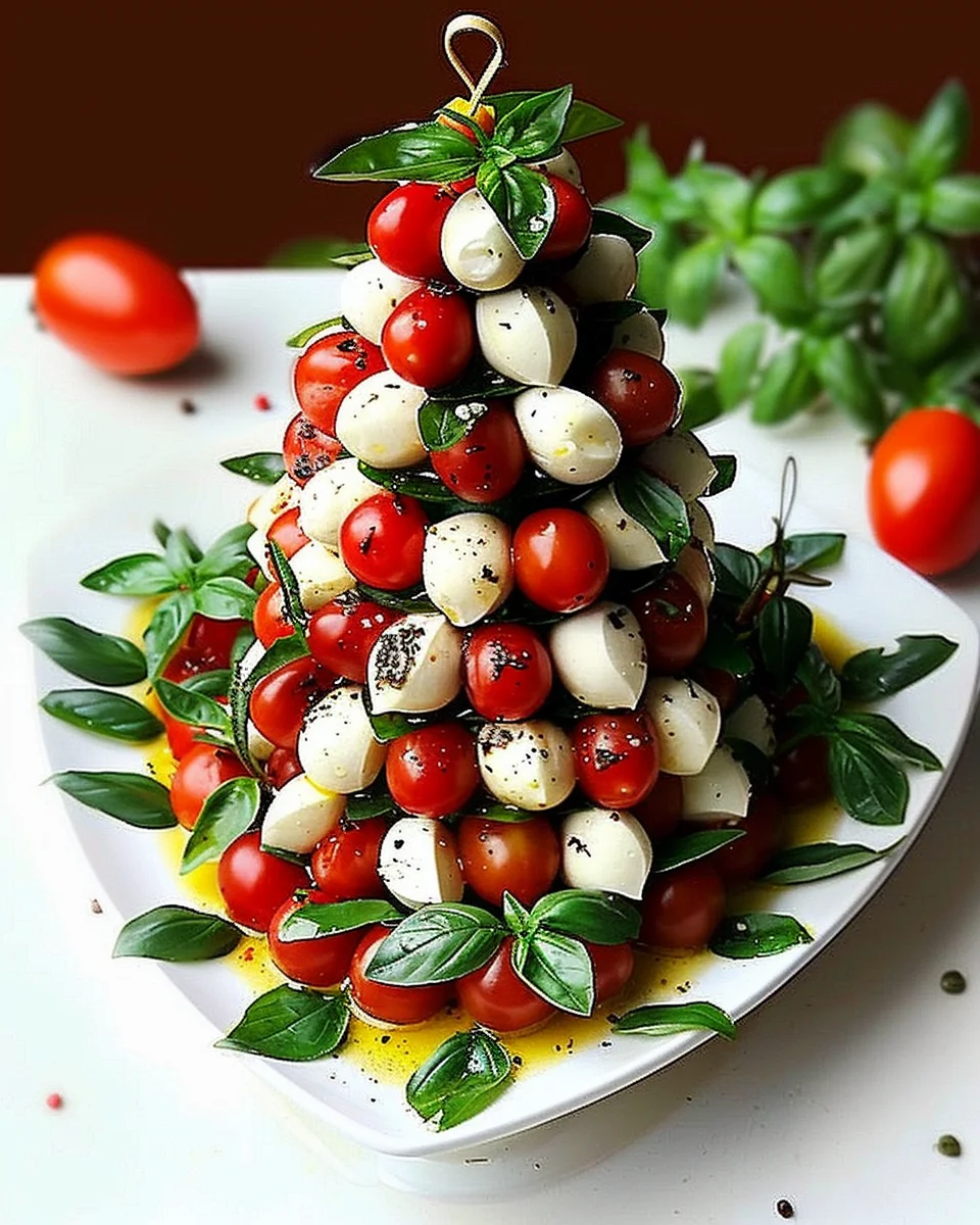 Caprese Christmas Tree: A Fresh, Festive Holiday Appetizer