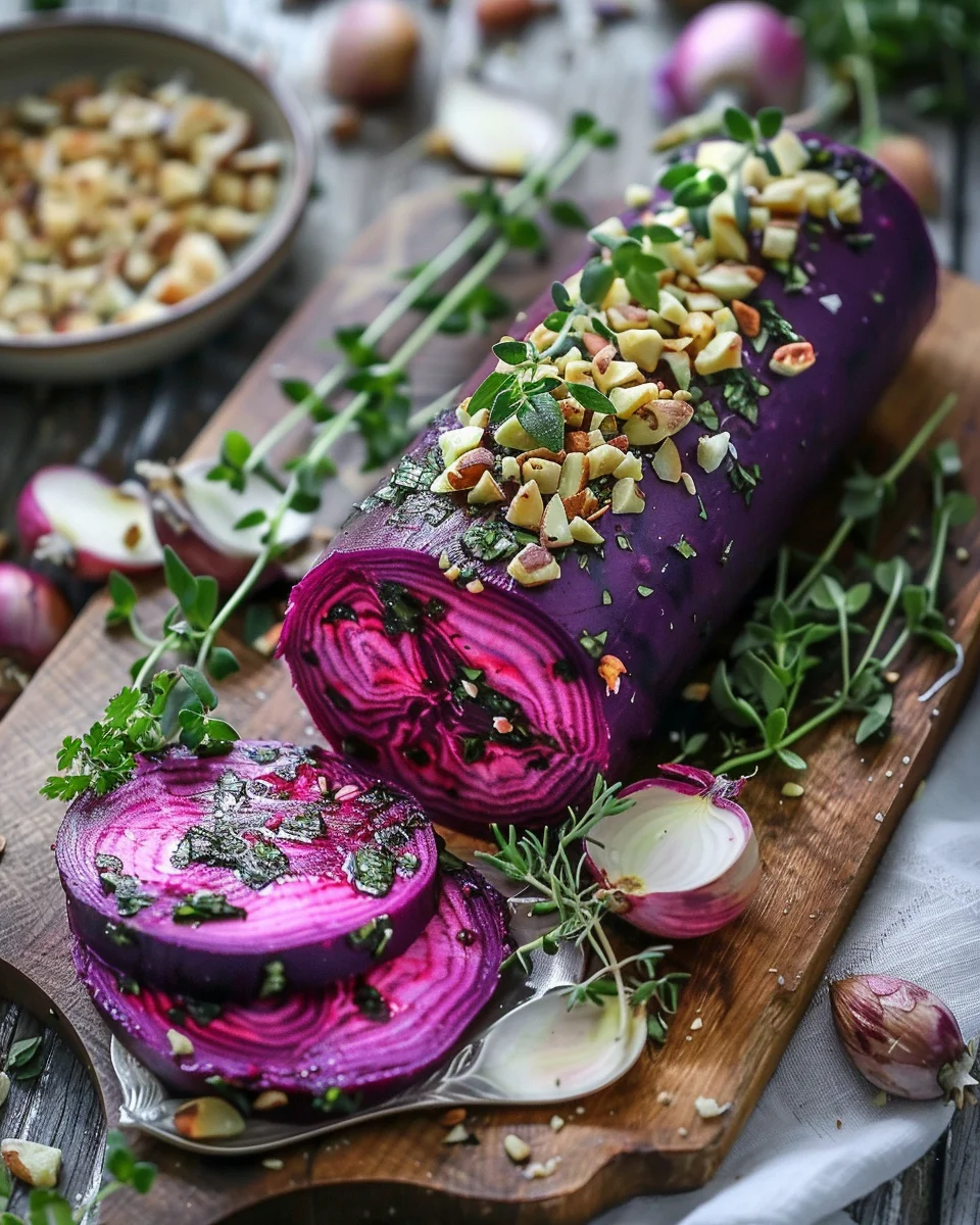 Roasted Beet & Goat Cheese Log: A Delicious Appetizer Recipe