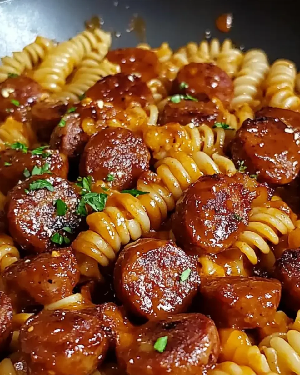 Sweet and Tangy BBQ Sausage Pasta: A Flavorful Fusion