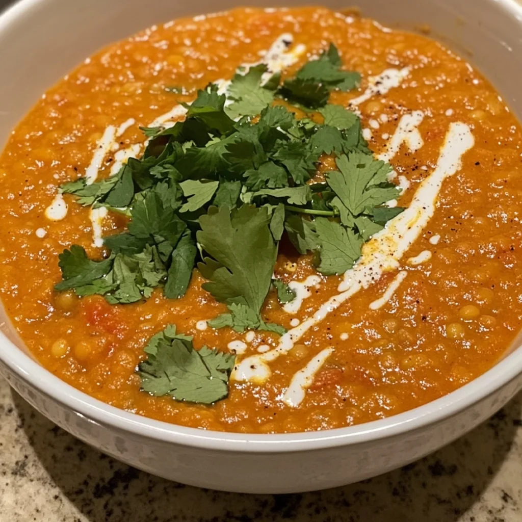Red Lentil Soup with Ginger