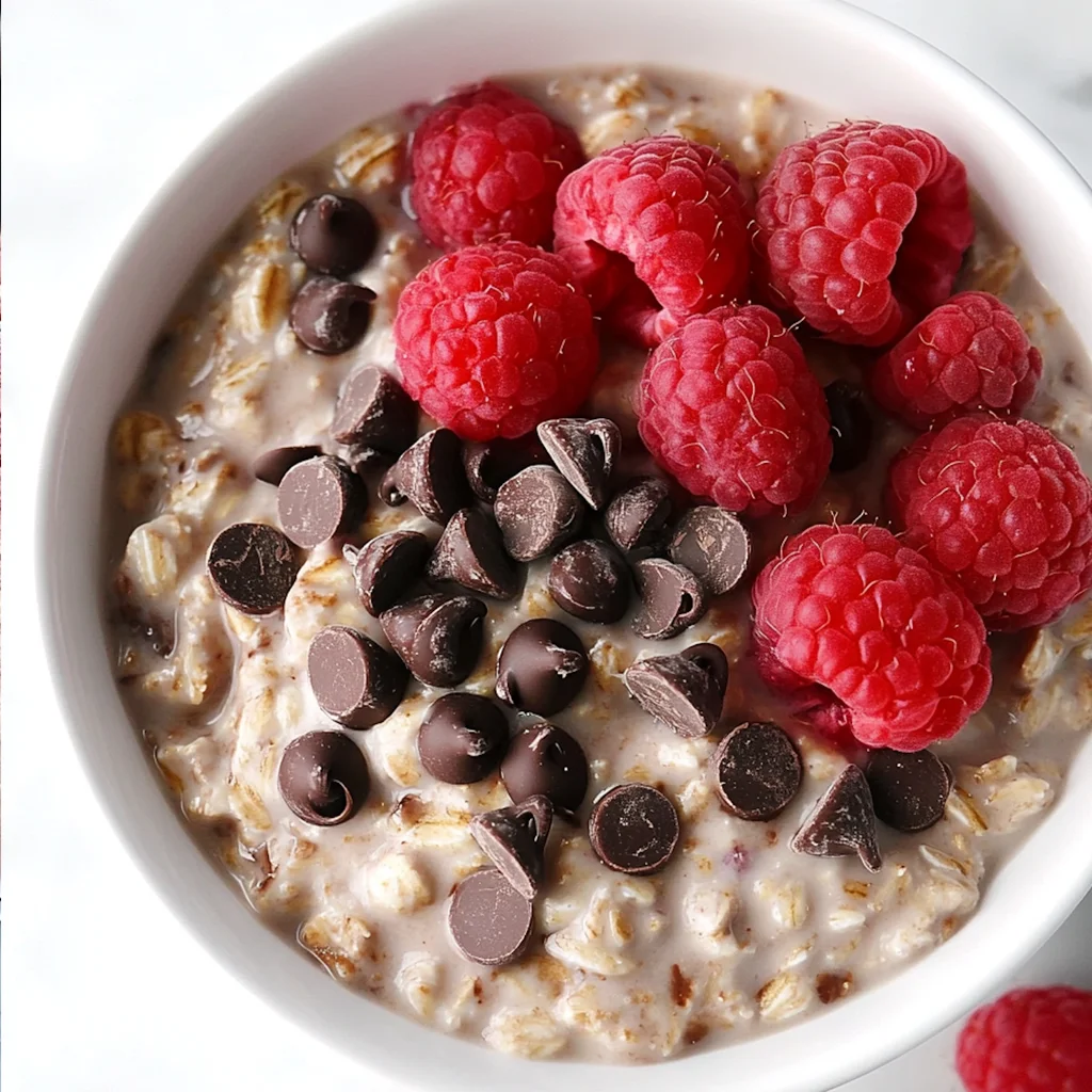 Chocolate Raspberry Overnight Oats
