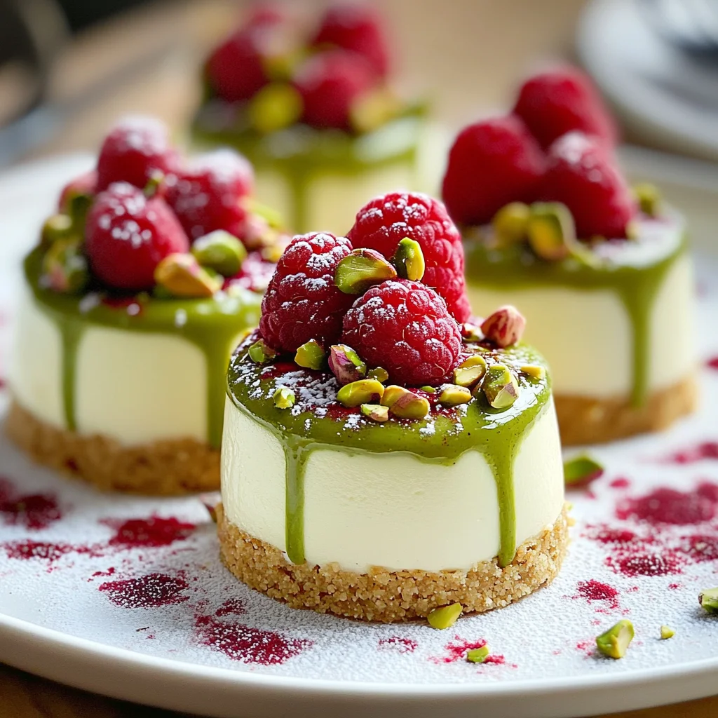 Pistachio & Raspberry Cheesecake Domes: A Delightful Dessert