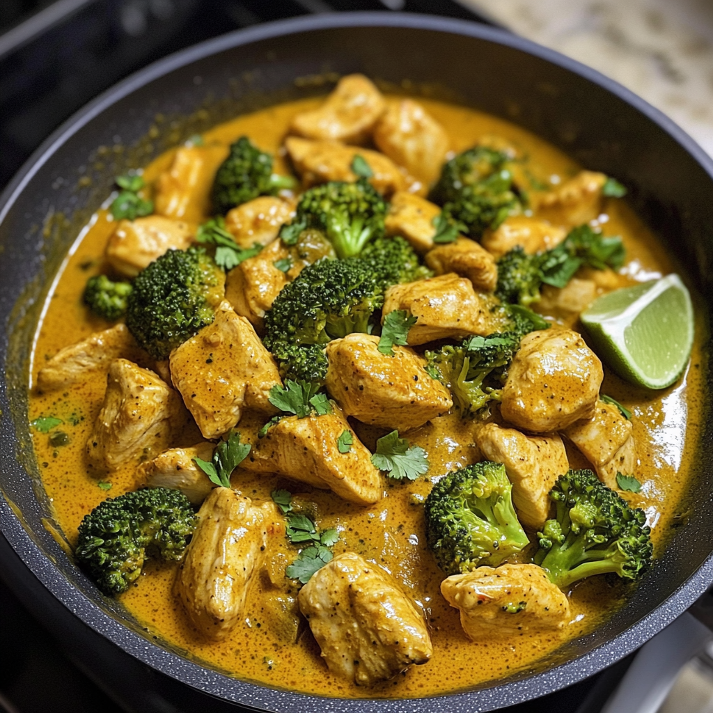 Chicken and Broccoli Coconut Curry
