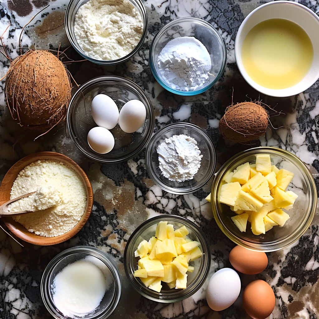 Ingredients Pineapple Coconut Dream Cake