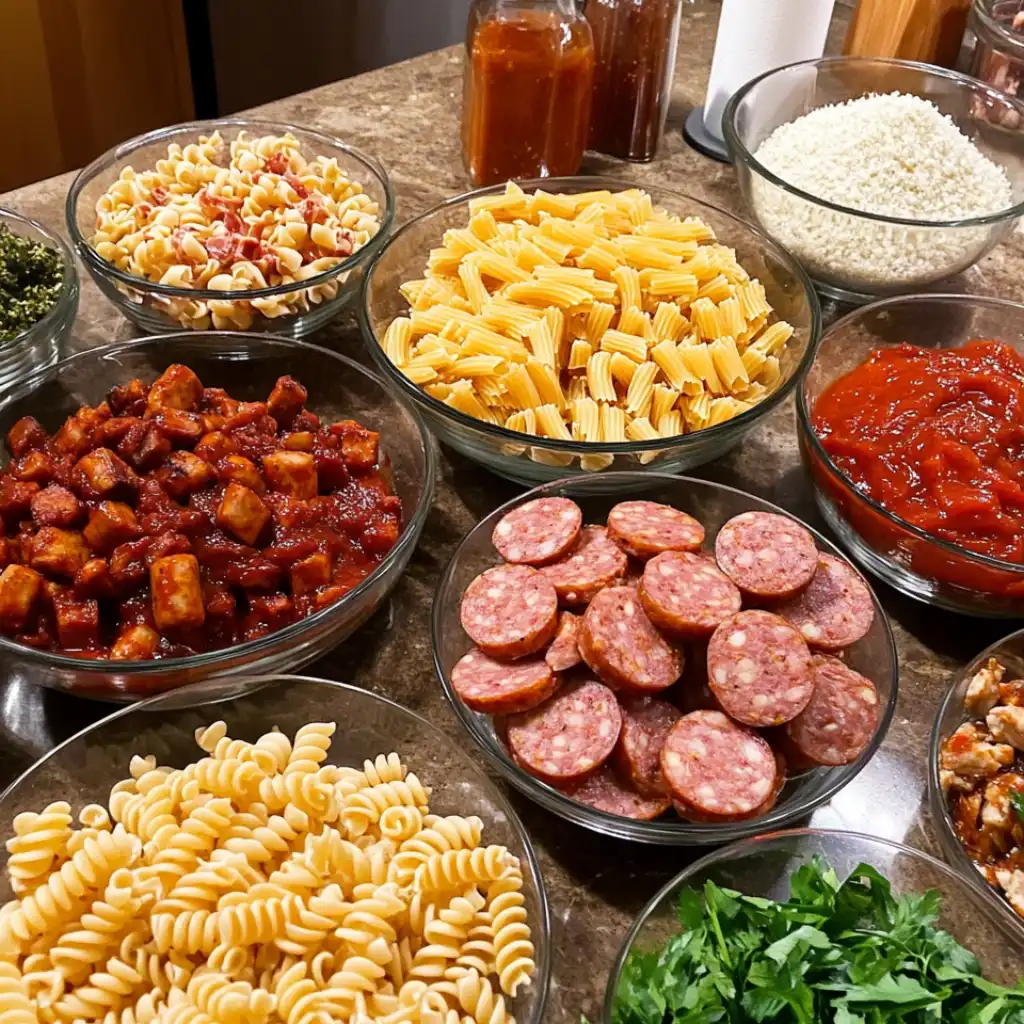Sweet and Tangy BBQ Sausage Pasta