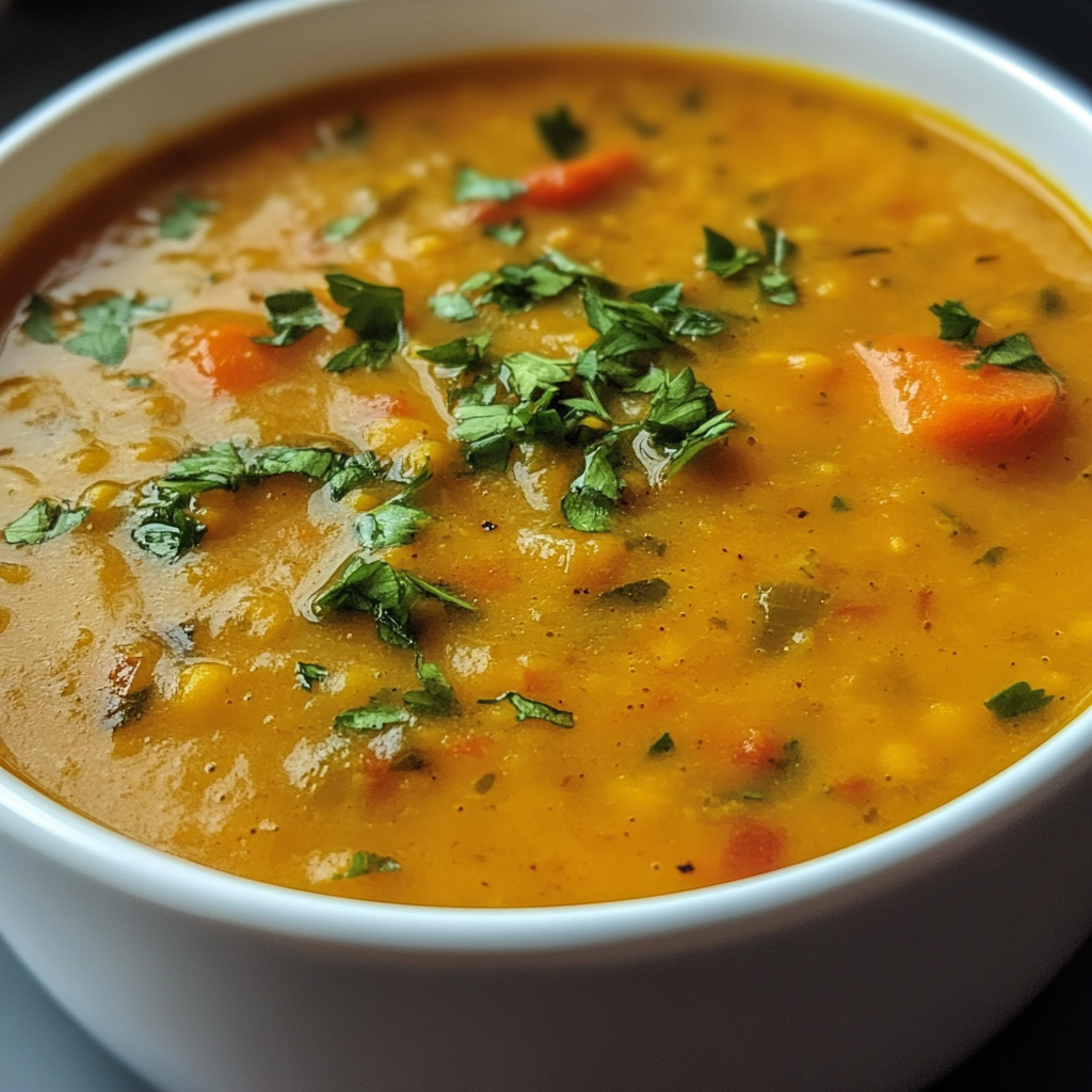 Red Lentil Soup with Ginger