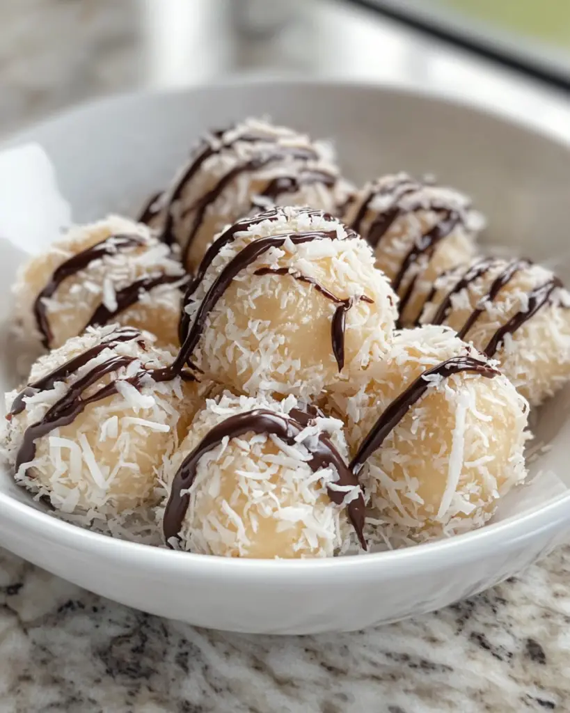 Dark Chocolate Coconut Bites
